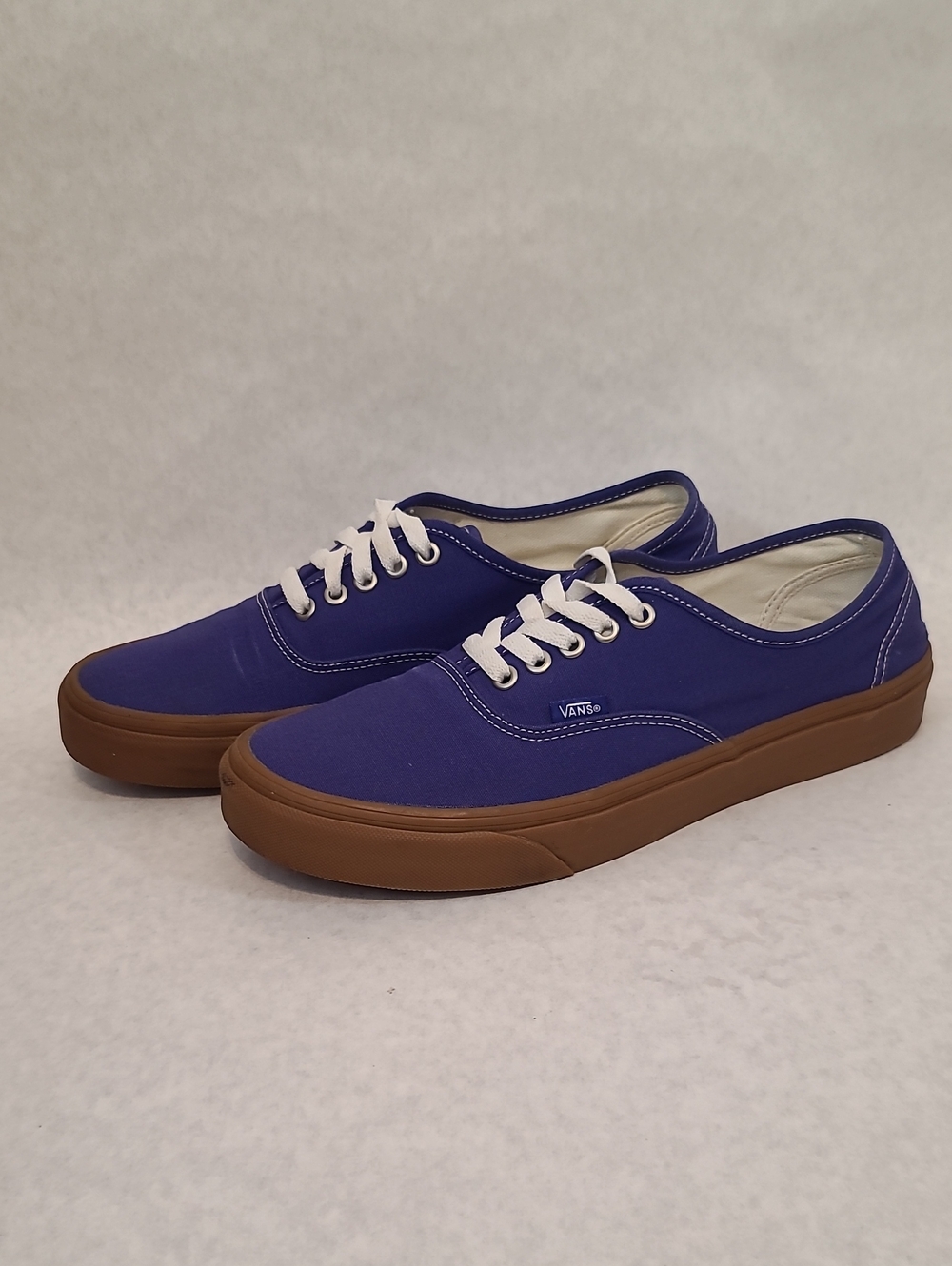 Vans Men’s Authentic Canvas Sneakers - Purple with Brown Gum Sole( Sz 10)